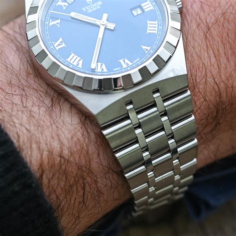 tudor royal blue dial 41mm|tudor royal 41mm day date.